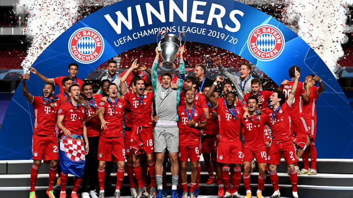 Bayern Munich wins the Champions League title